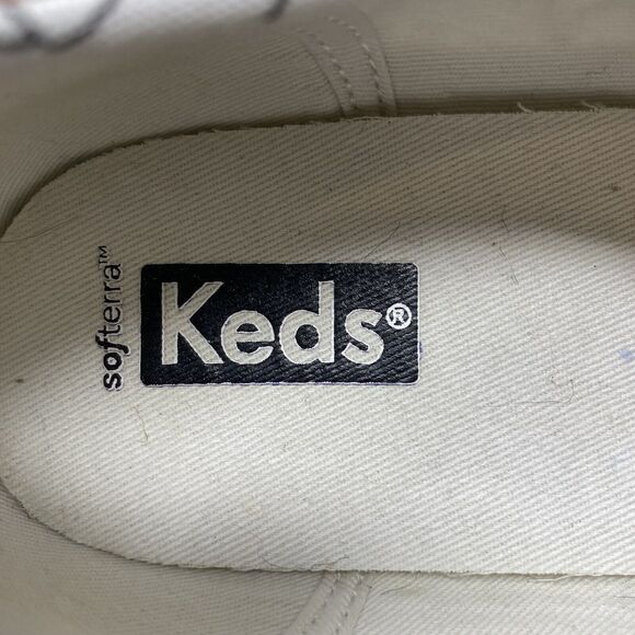 Keds Alley Breezie White and Black Hand Drawn Print Sneakers Size 10 WF66863 - Picture 13 of 14